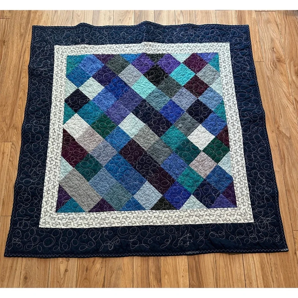 50'' x 50'' Diamond Pattern Lap Blanket Quilt